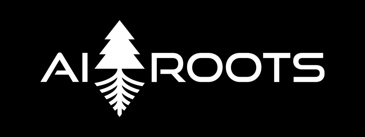 AI Roots Logo Musta